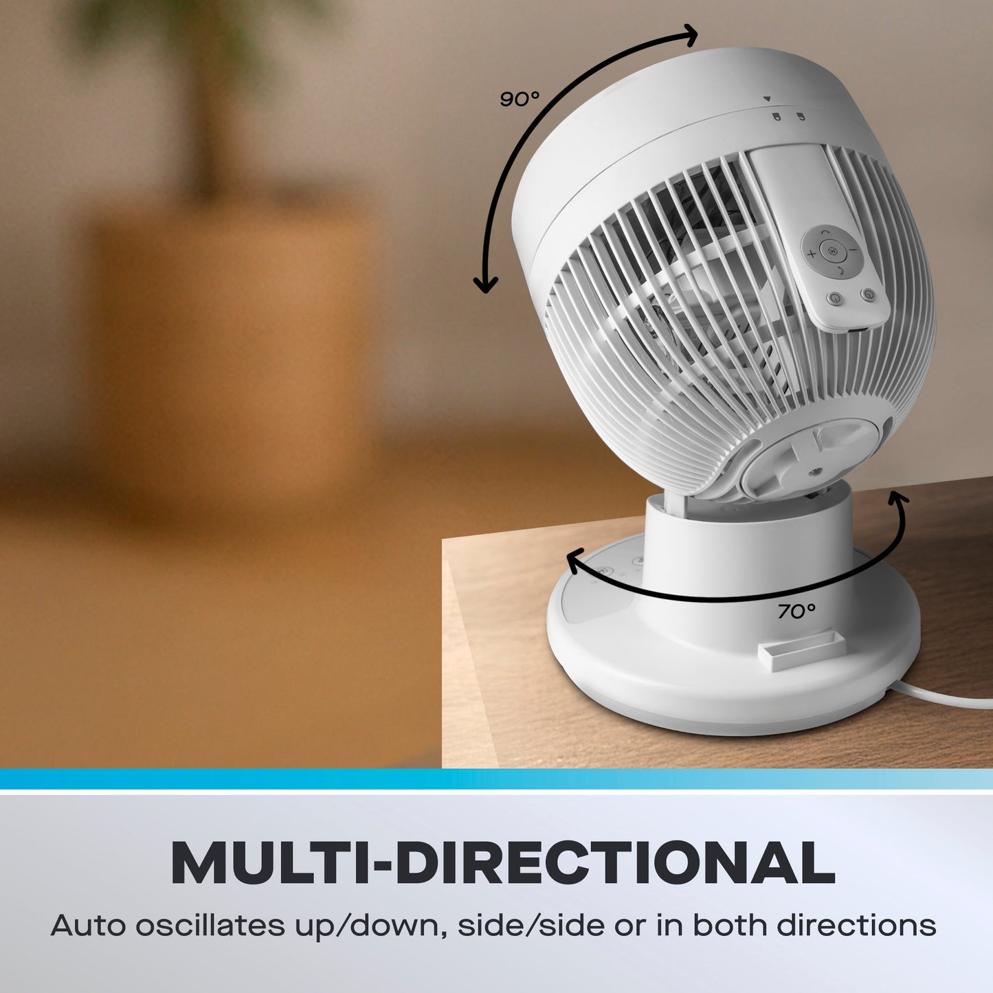 Daewoo 8" Air Circulator Desk Fan