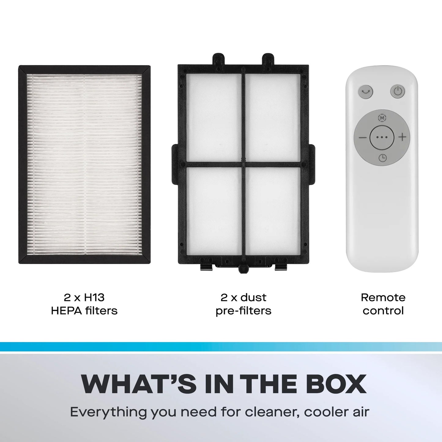 Daewoo 2-in-1 Bladeless Fan & Purifier with Remote Control